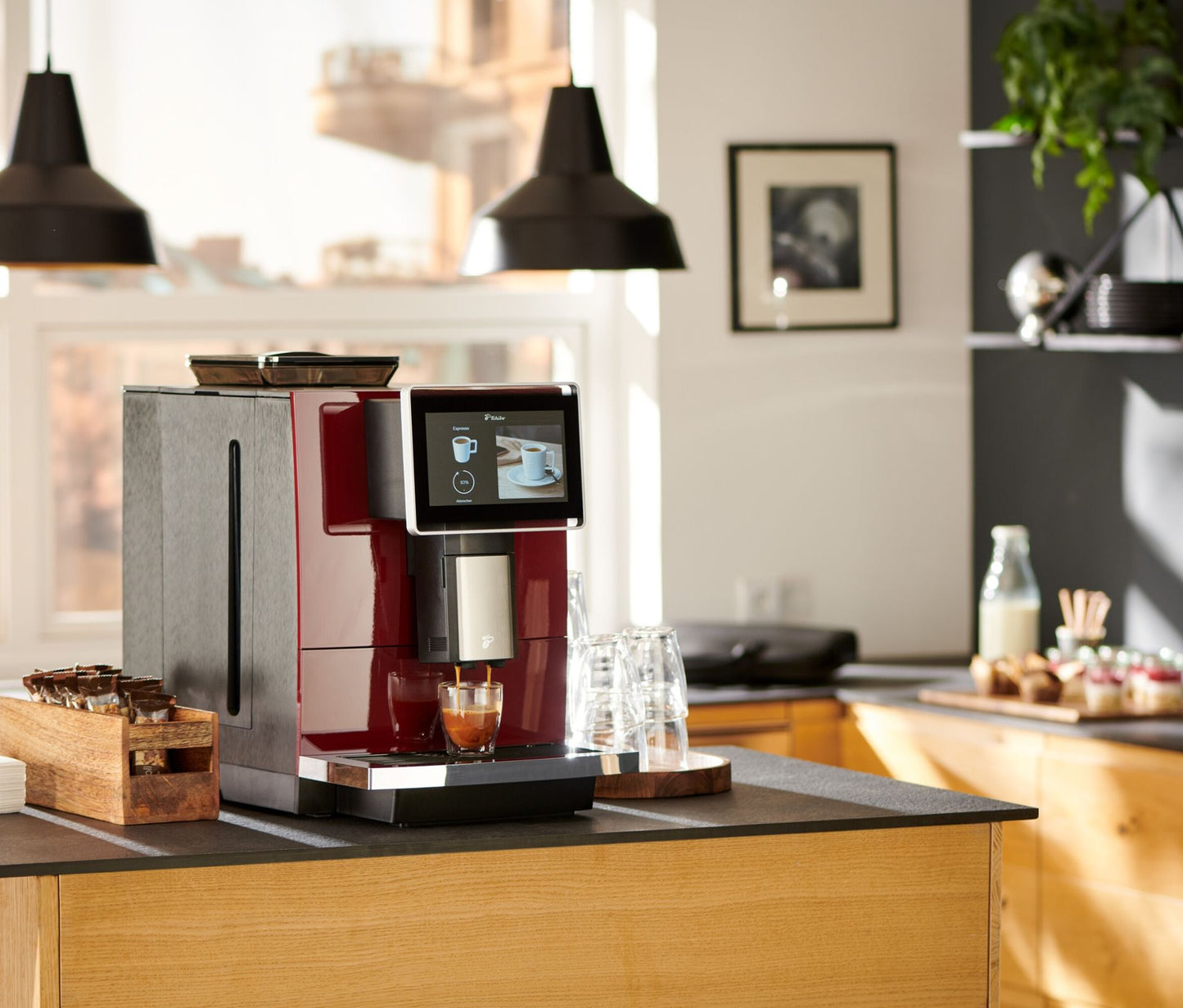 »Tchibo Office« Kaffeevollautomat, rot