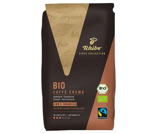 Vista Collection Bio Caffé Crema - 1x 1 kg Ganze Bohne