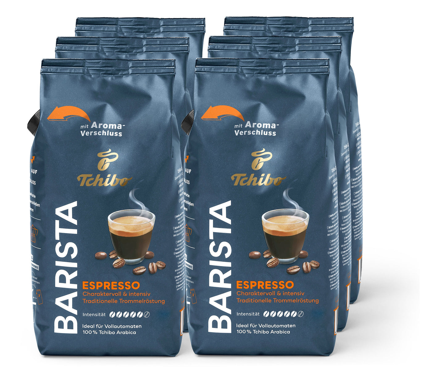 BARISTA Espresso - 6x 1 kg Ganze Bohne