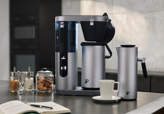 Profi-Filterkaffeemaschine »Coffea Filbii«, classic silver - ohne Kanne